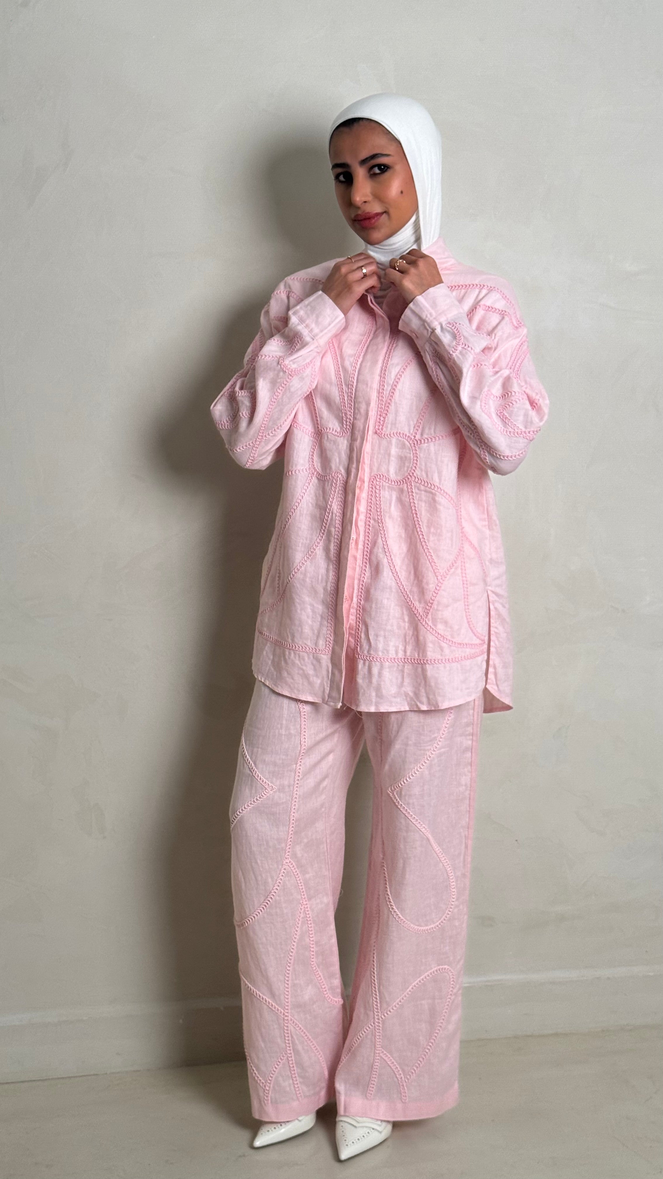 Linen Set- Pink