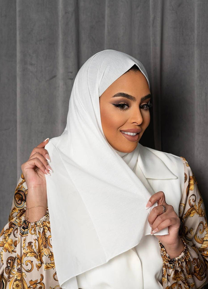 Half Shash Turki Half Chiffon حجاب نص شاش تركي نص شيفون