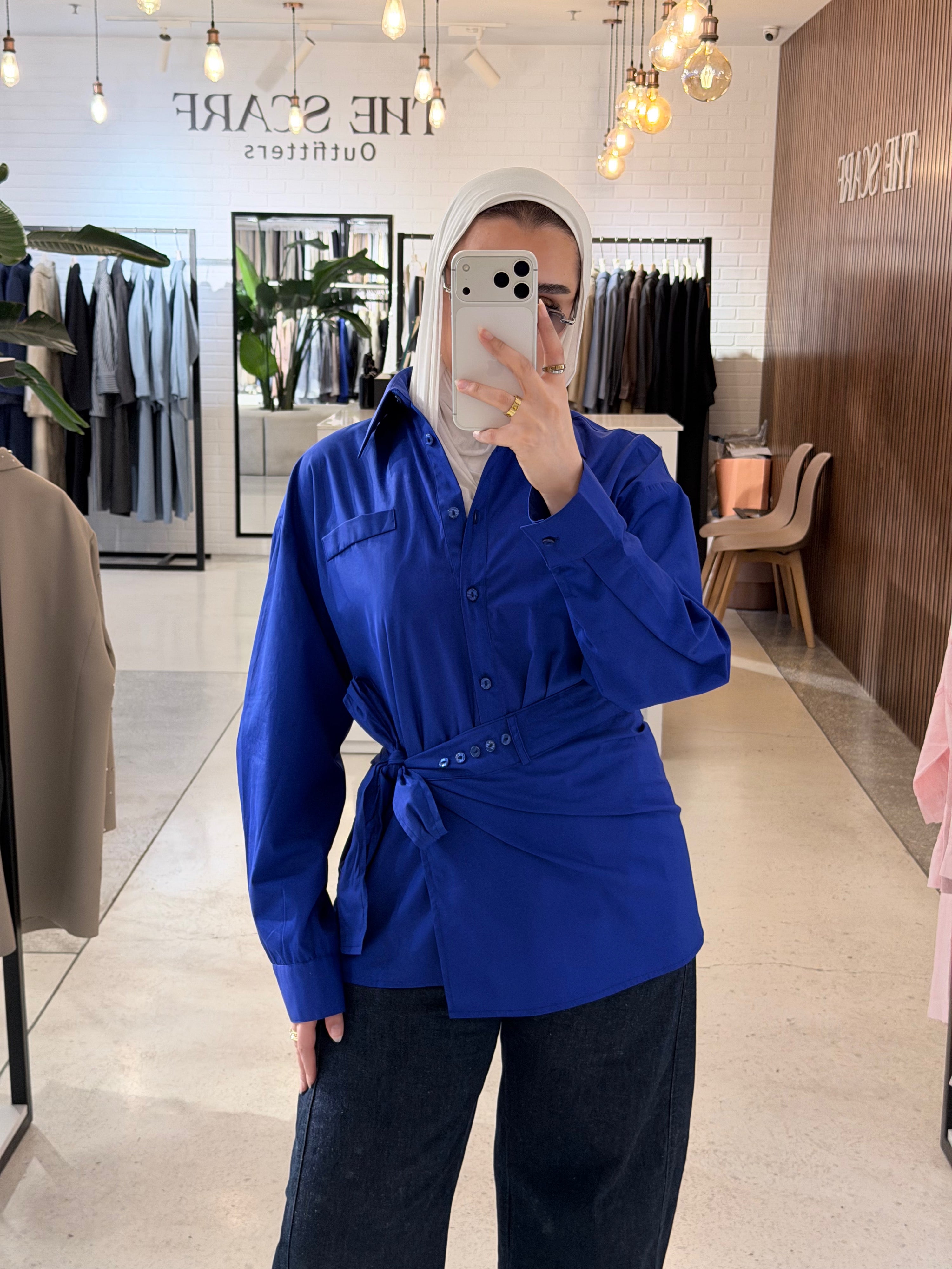 Blue Wrap Shirt