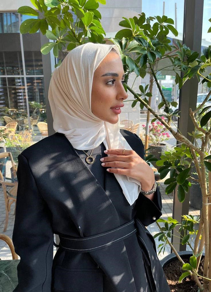 Half Shash Turki Half Chiffon حجاب نص شاش تركي نص شيفون