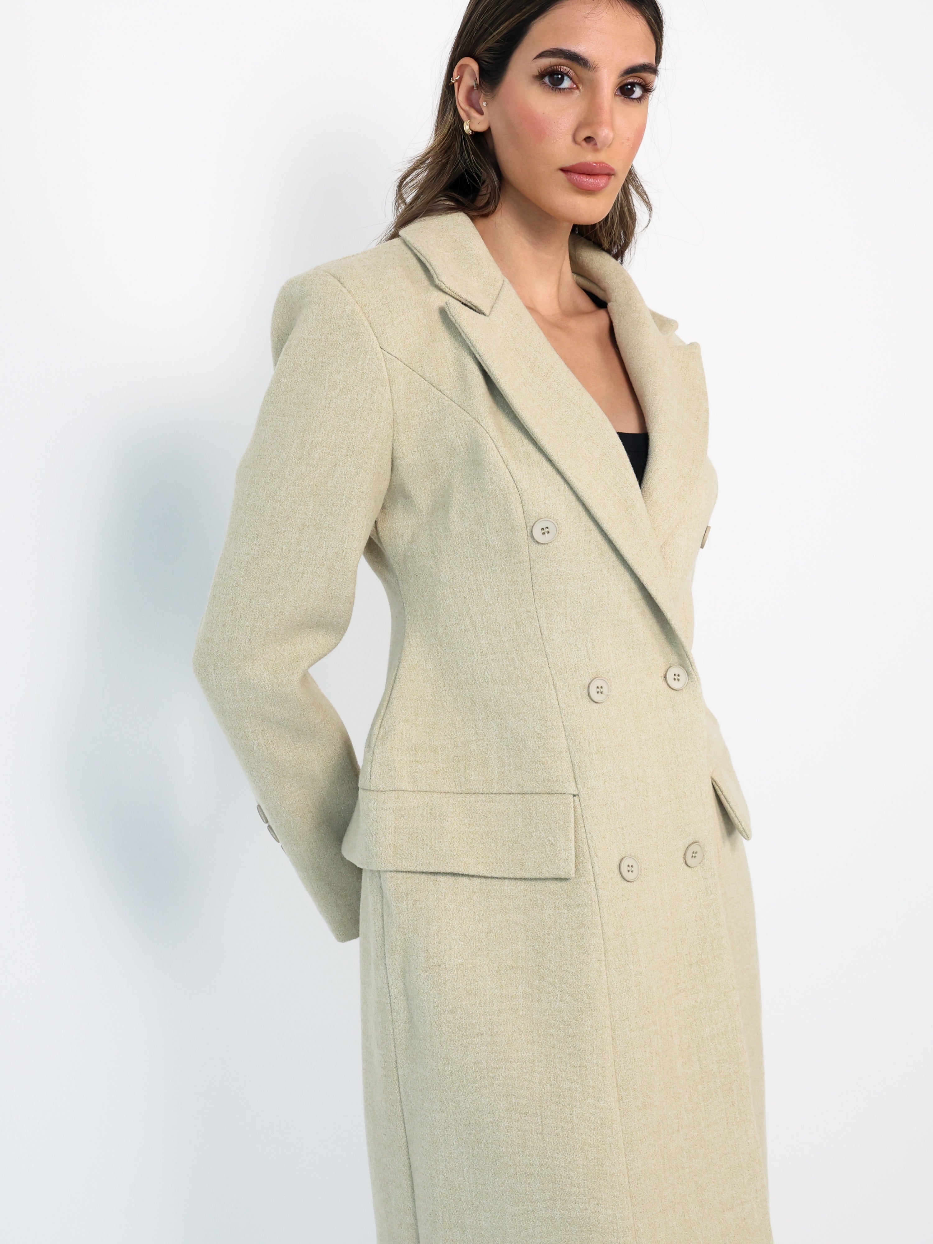 Double Breasted Over Coat