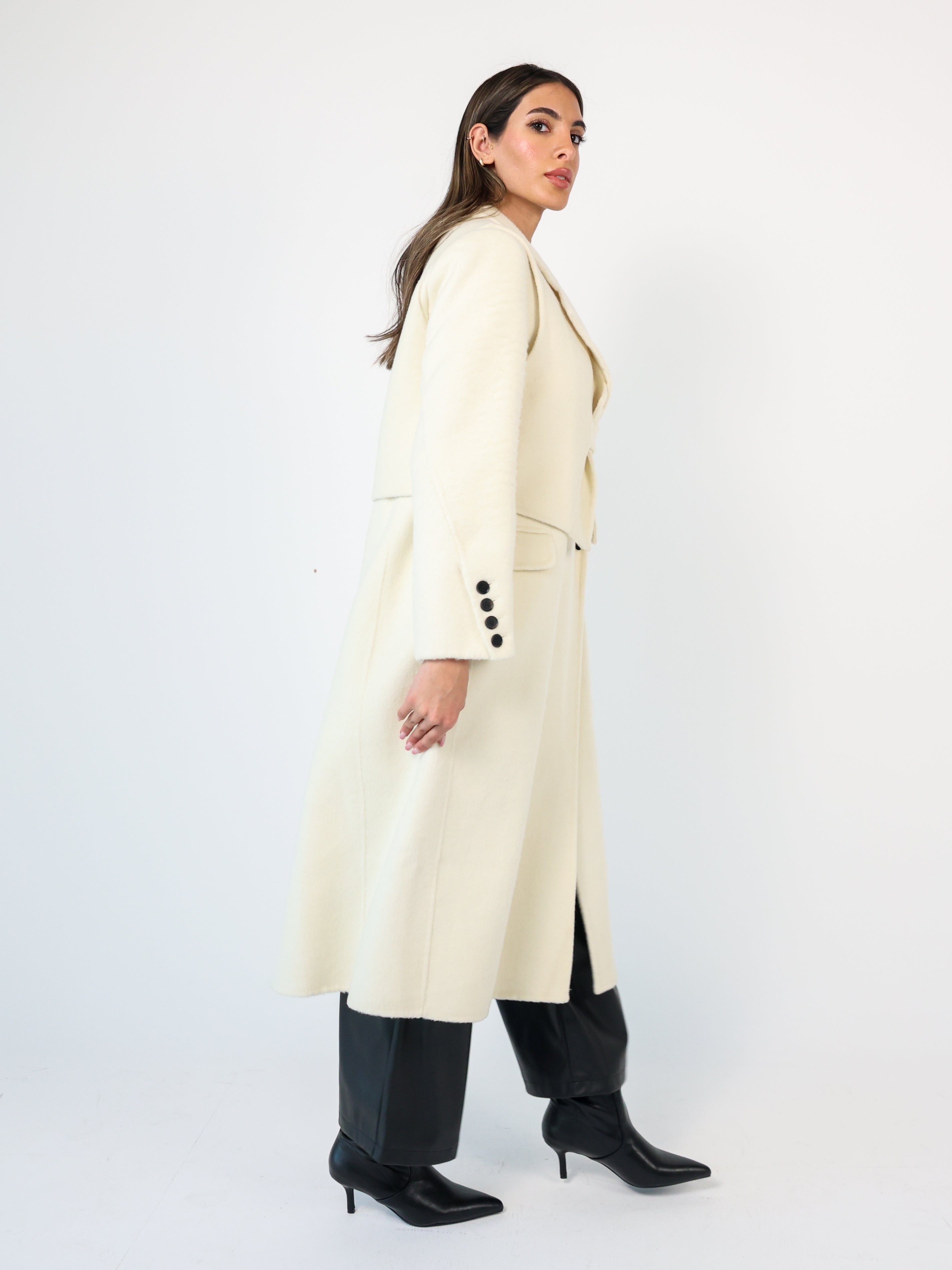 Long Double Pocket Chester Coat