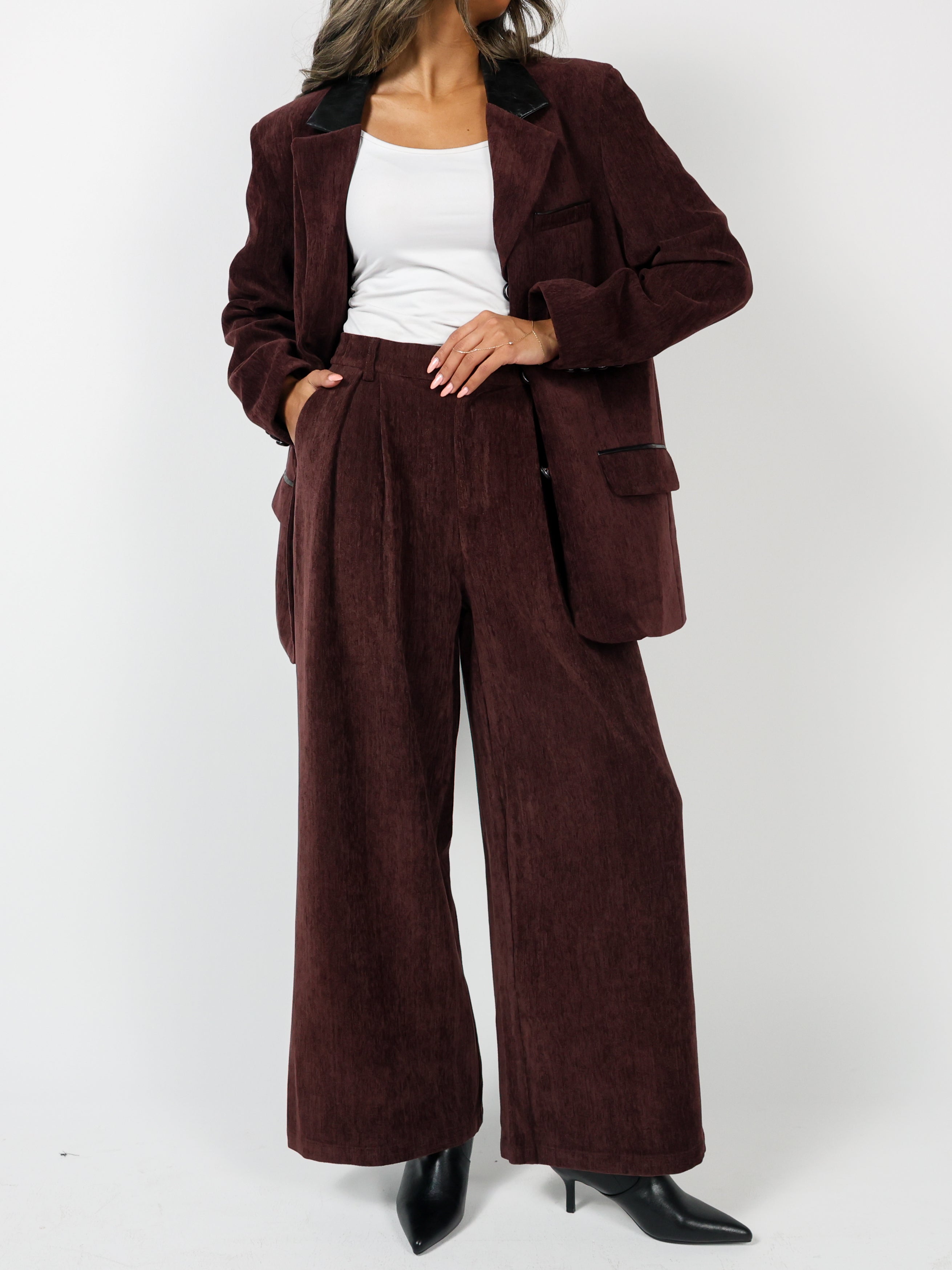 Corduroy Blazer Set
