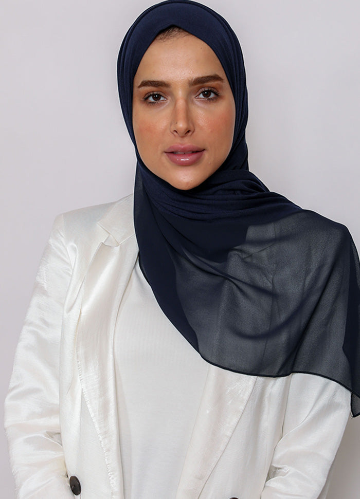 Half Normal Cotton Half Chiffon حجاب نص قطن وسط نص شيفون