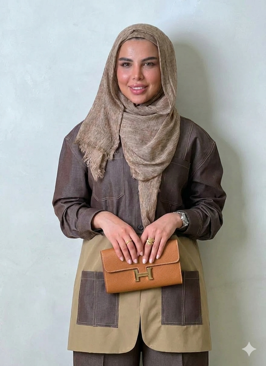Jeans Set- Brown