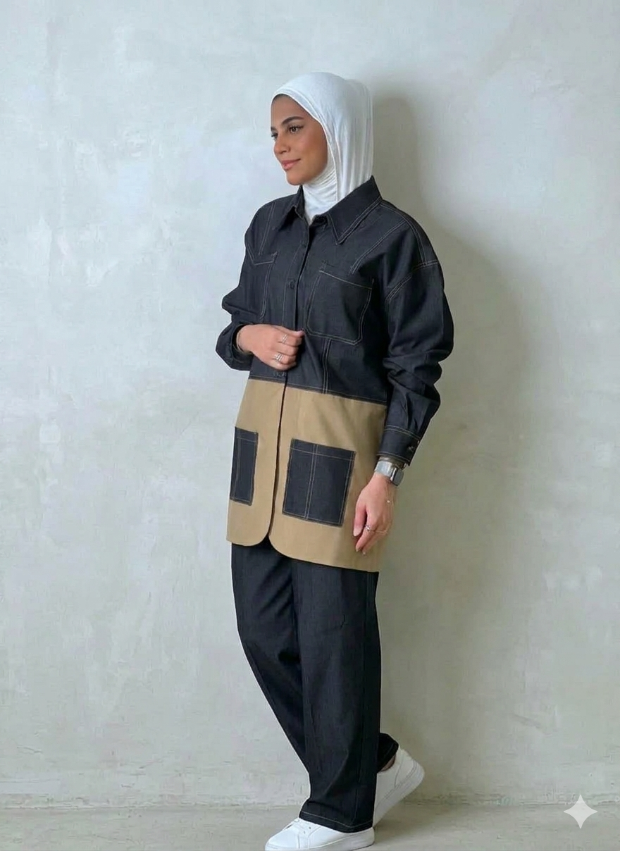 Jeans Set- Dark Navy