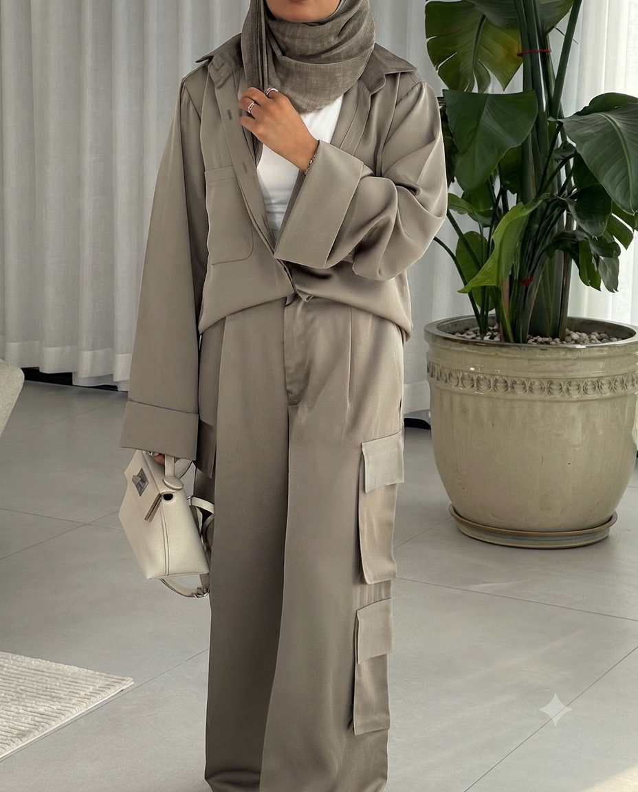 Structured Pocket Trousers