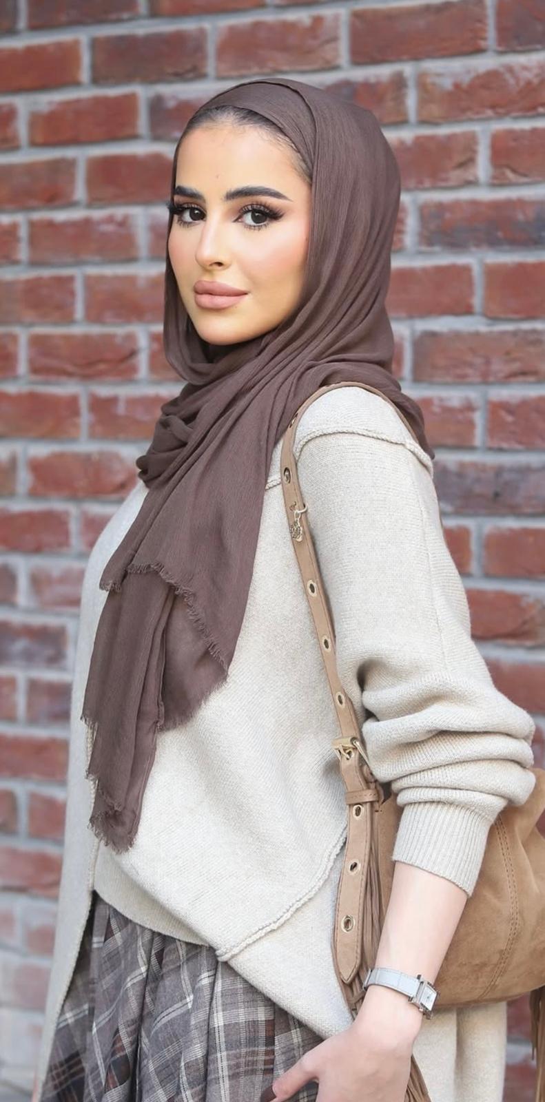 Linen Kresha حجاب لنن كريشة