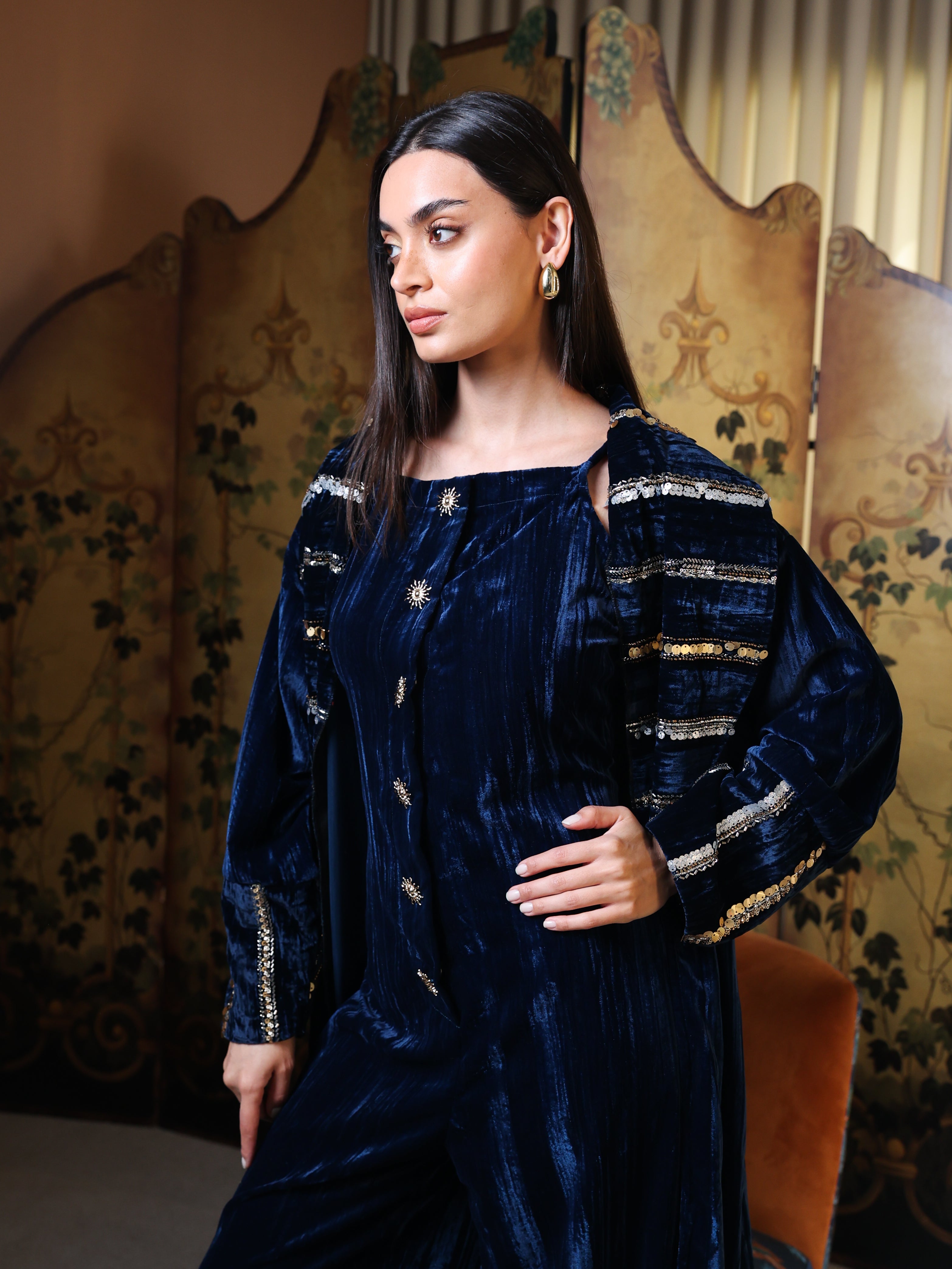 Blue Velvet Jumpsuit