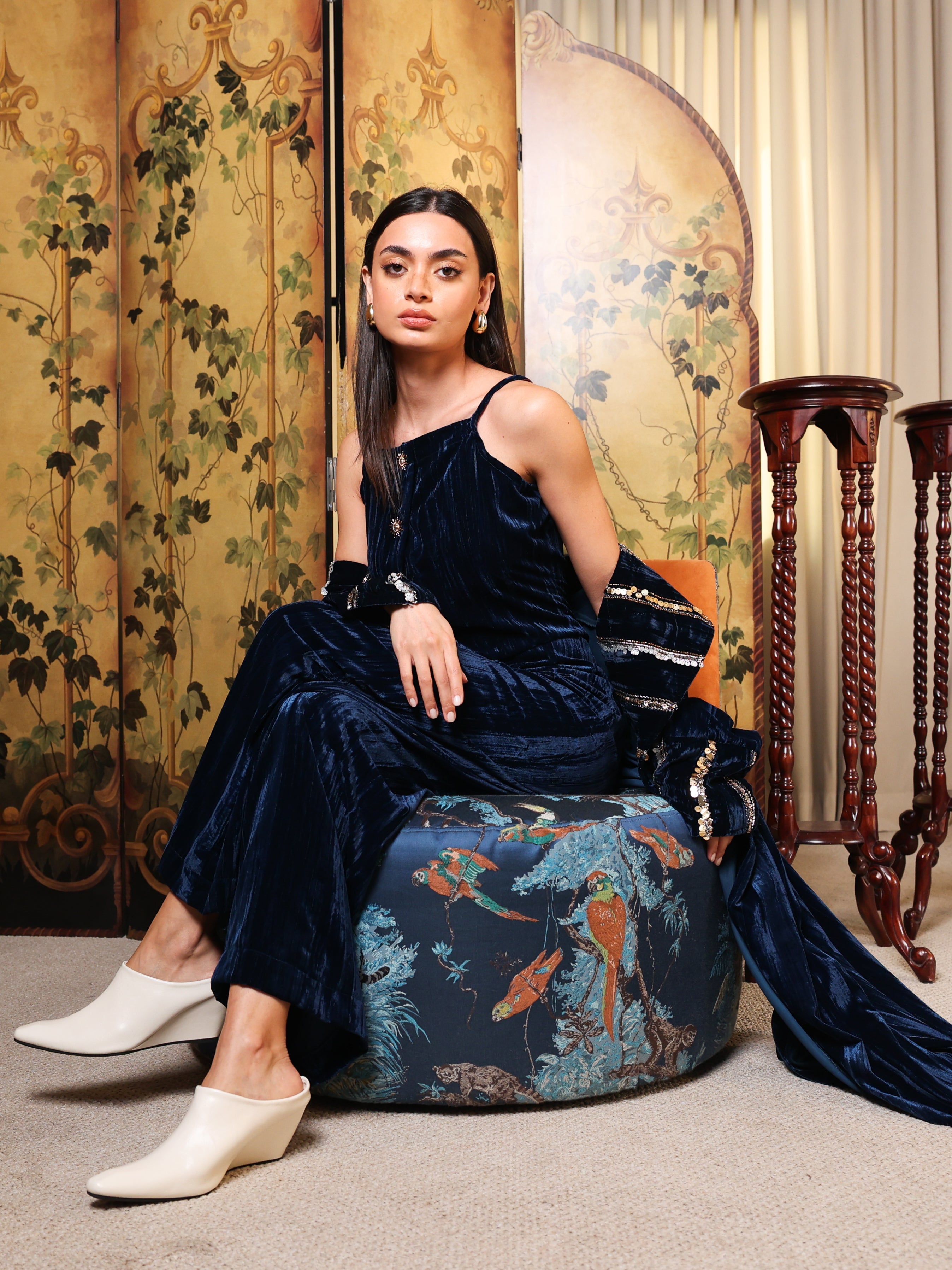 Blue Velvet Jumpsuit