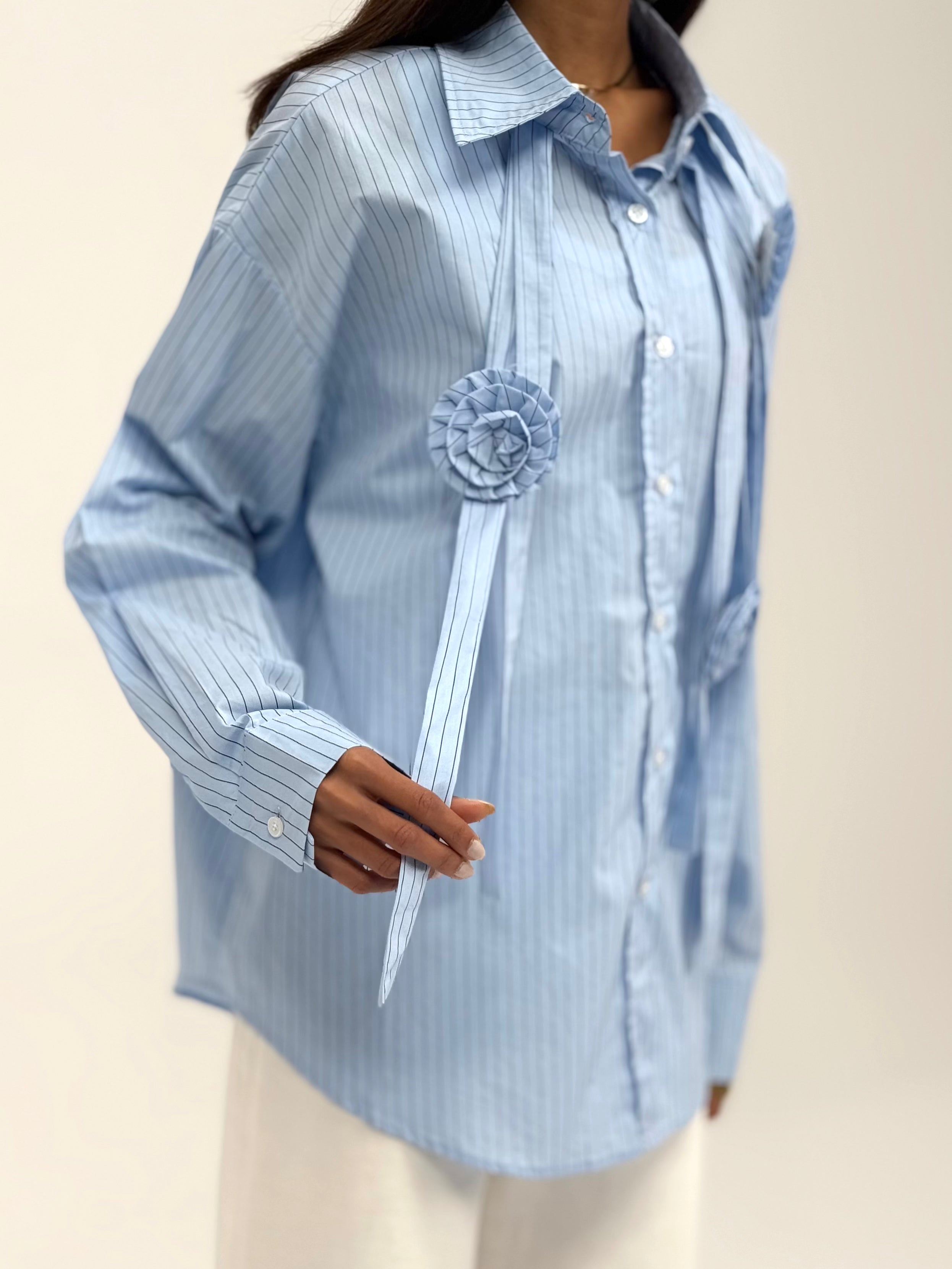 Pnstriped Shirt-Blue