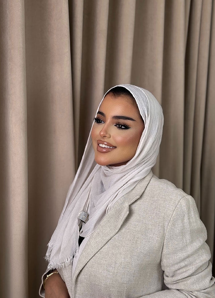 Short Thin Kresha حجاب كريشة خفيف سادة