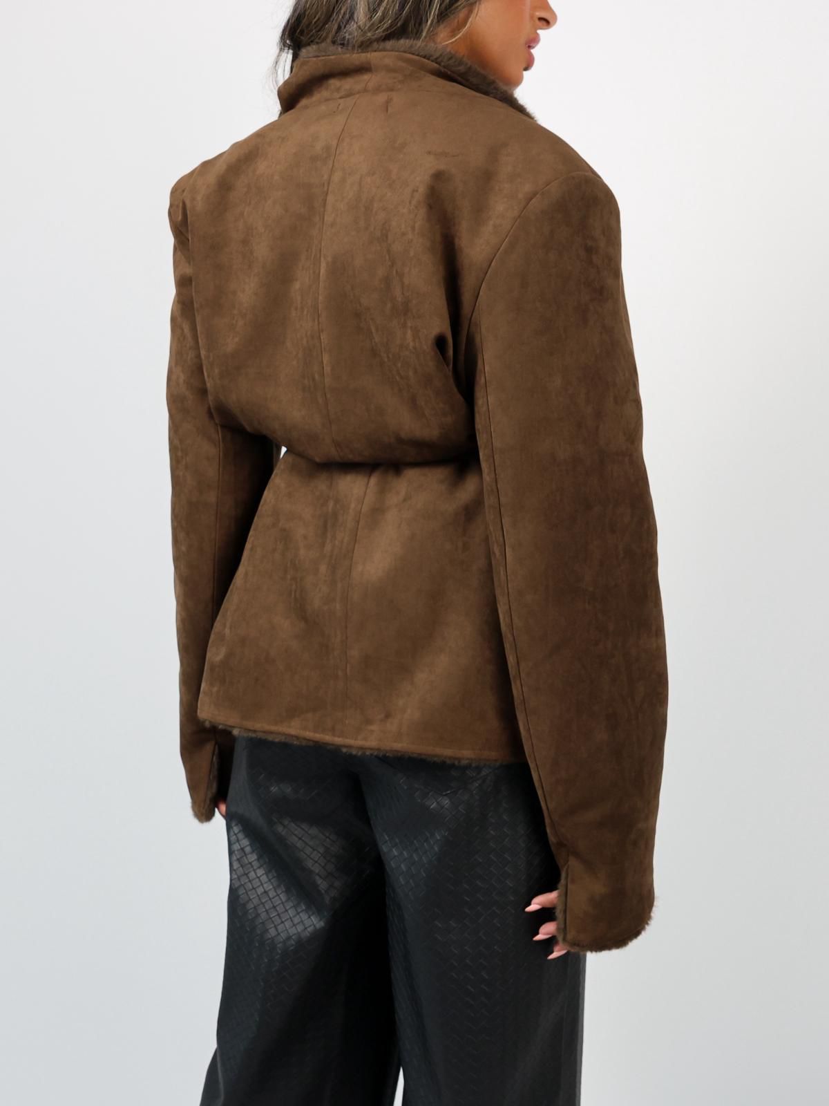 Sheepskin Fur Coat معطف شمواه مع فرو