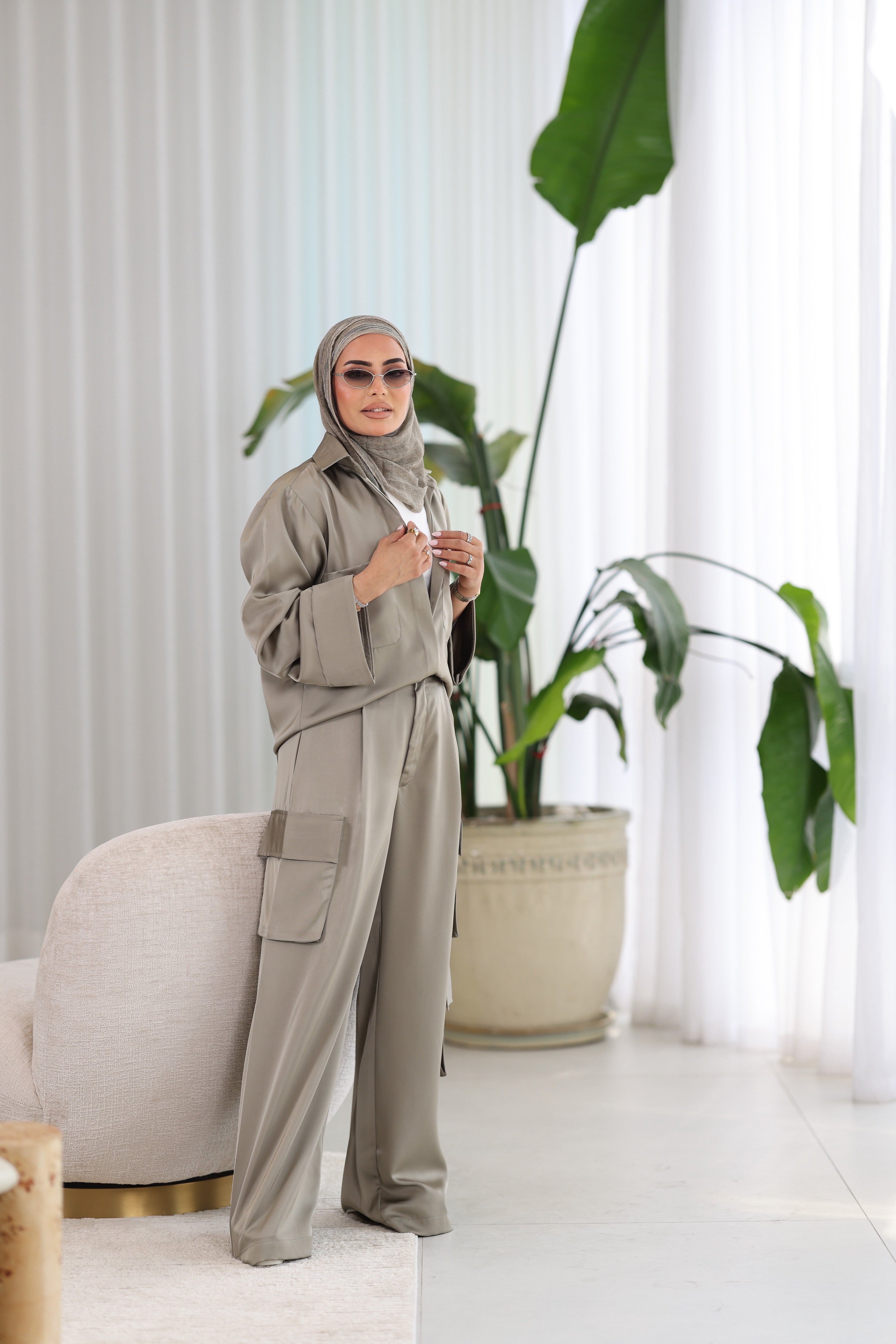 Structured Pocket Trousers