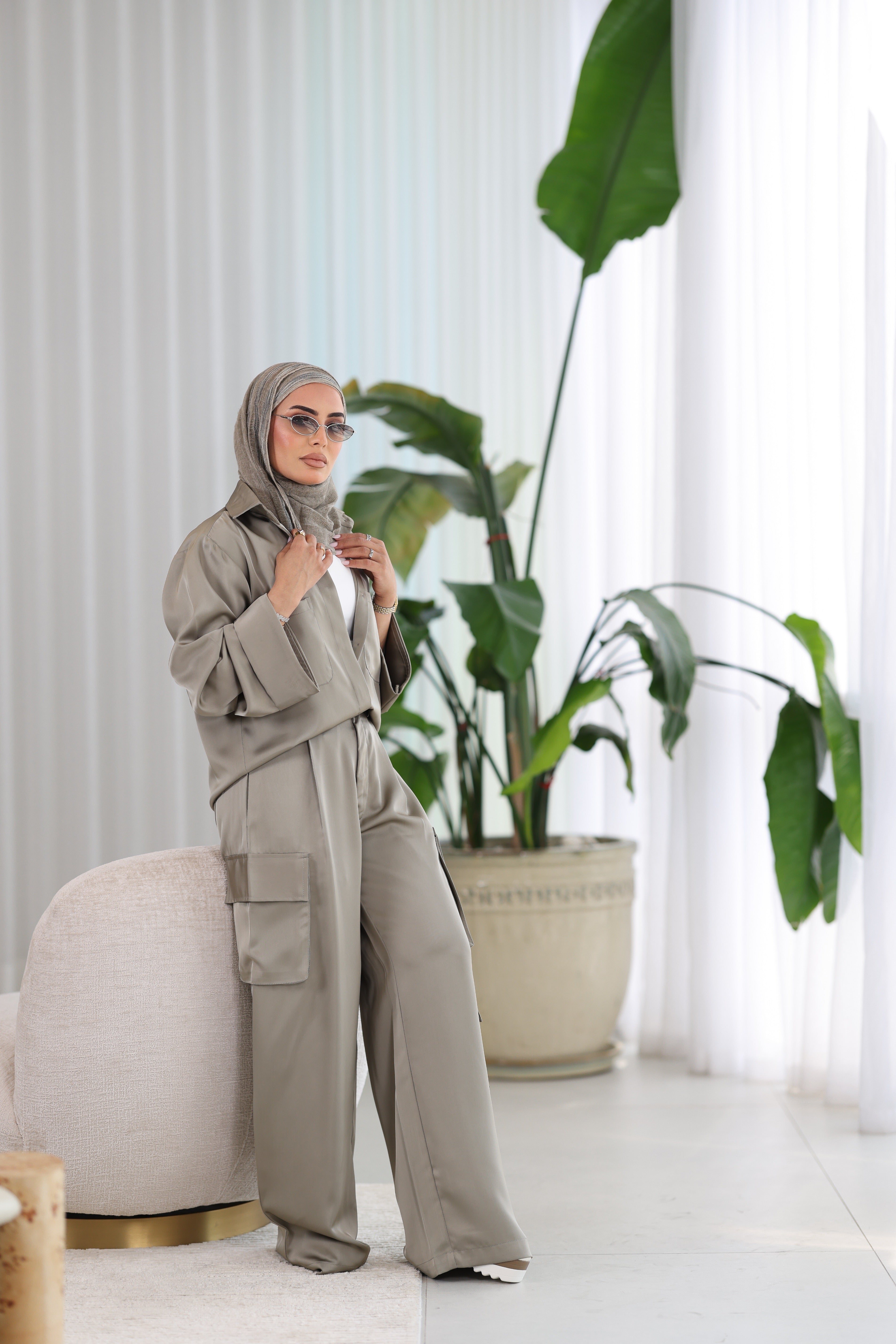 Structured Pocket Trousers