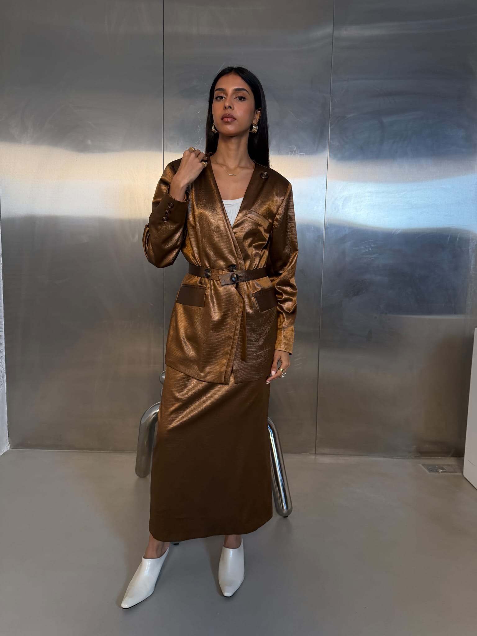 Bronze Co-ord Skirt