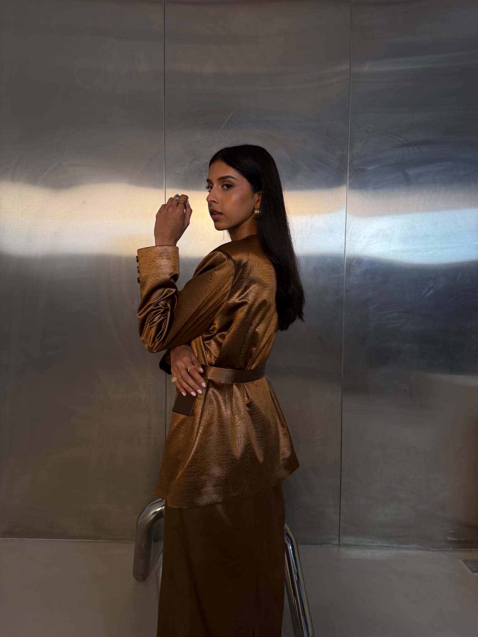 Bronze Co-ord Skirt
