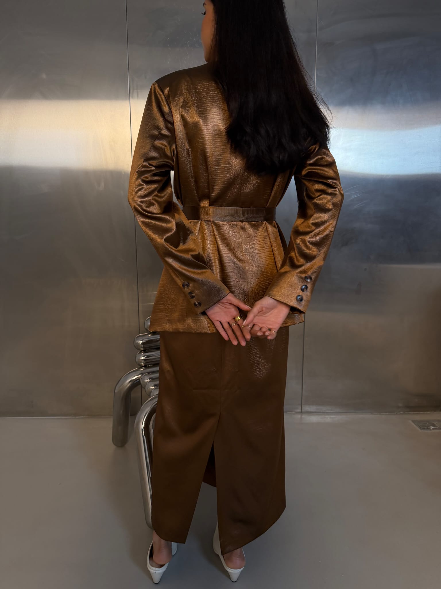 Bronze Co-ord Skirt
