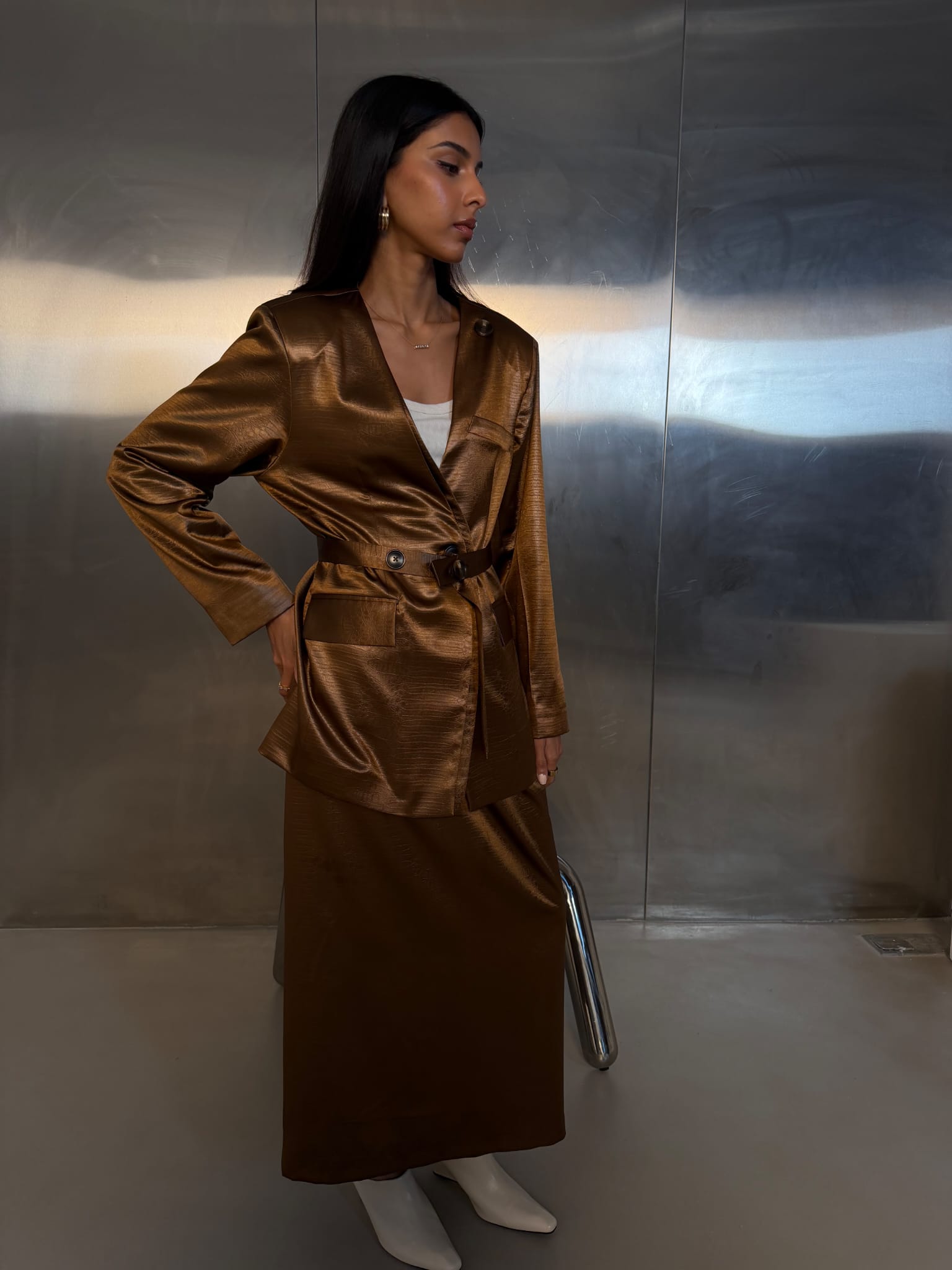 Bronze Co-ord Skirt