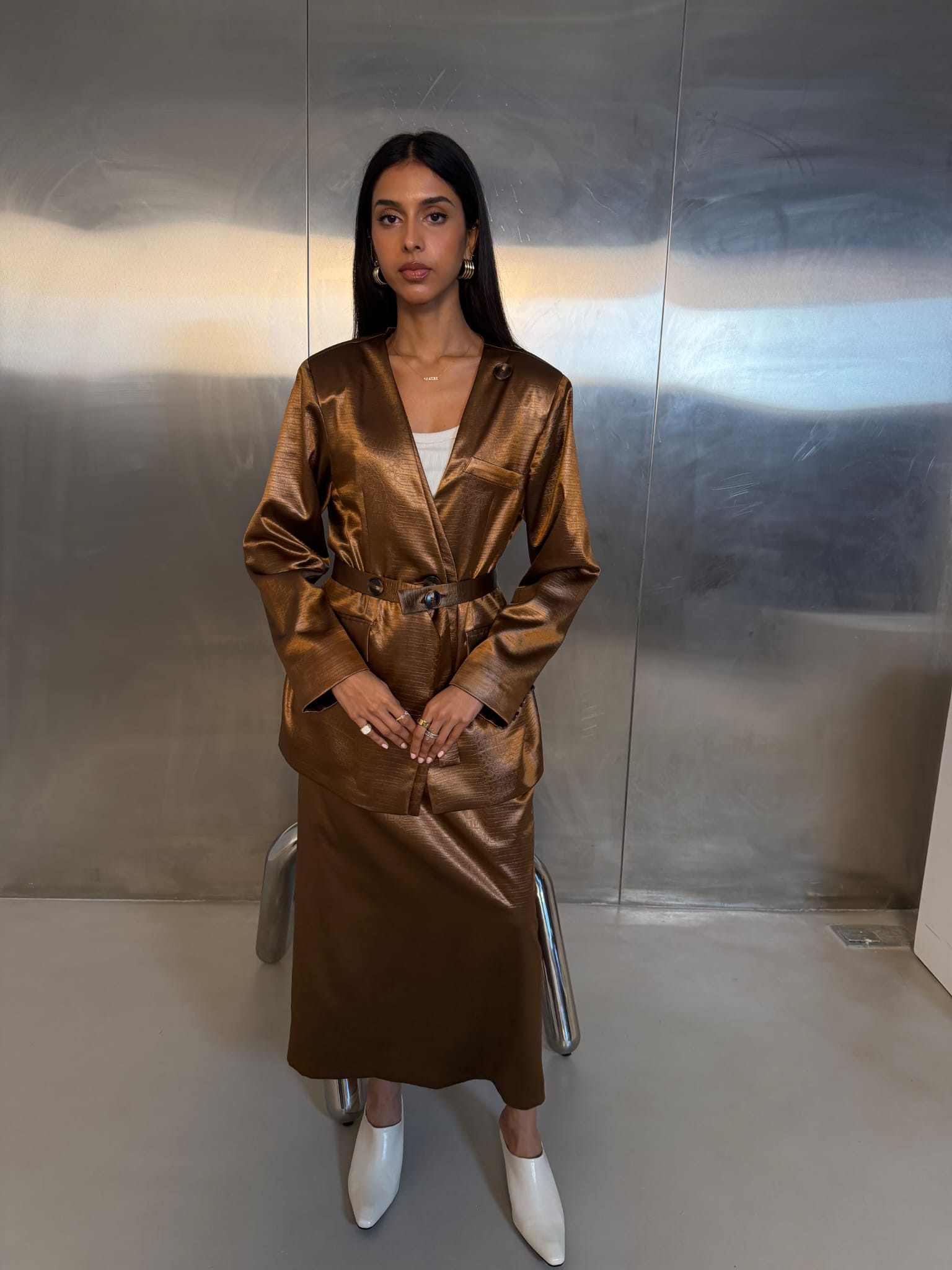 Bronze Co-ord Skirt