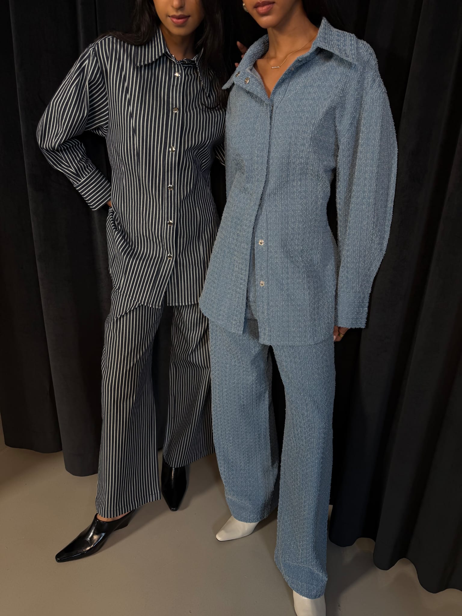 Pinstriped  Jeans