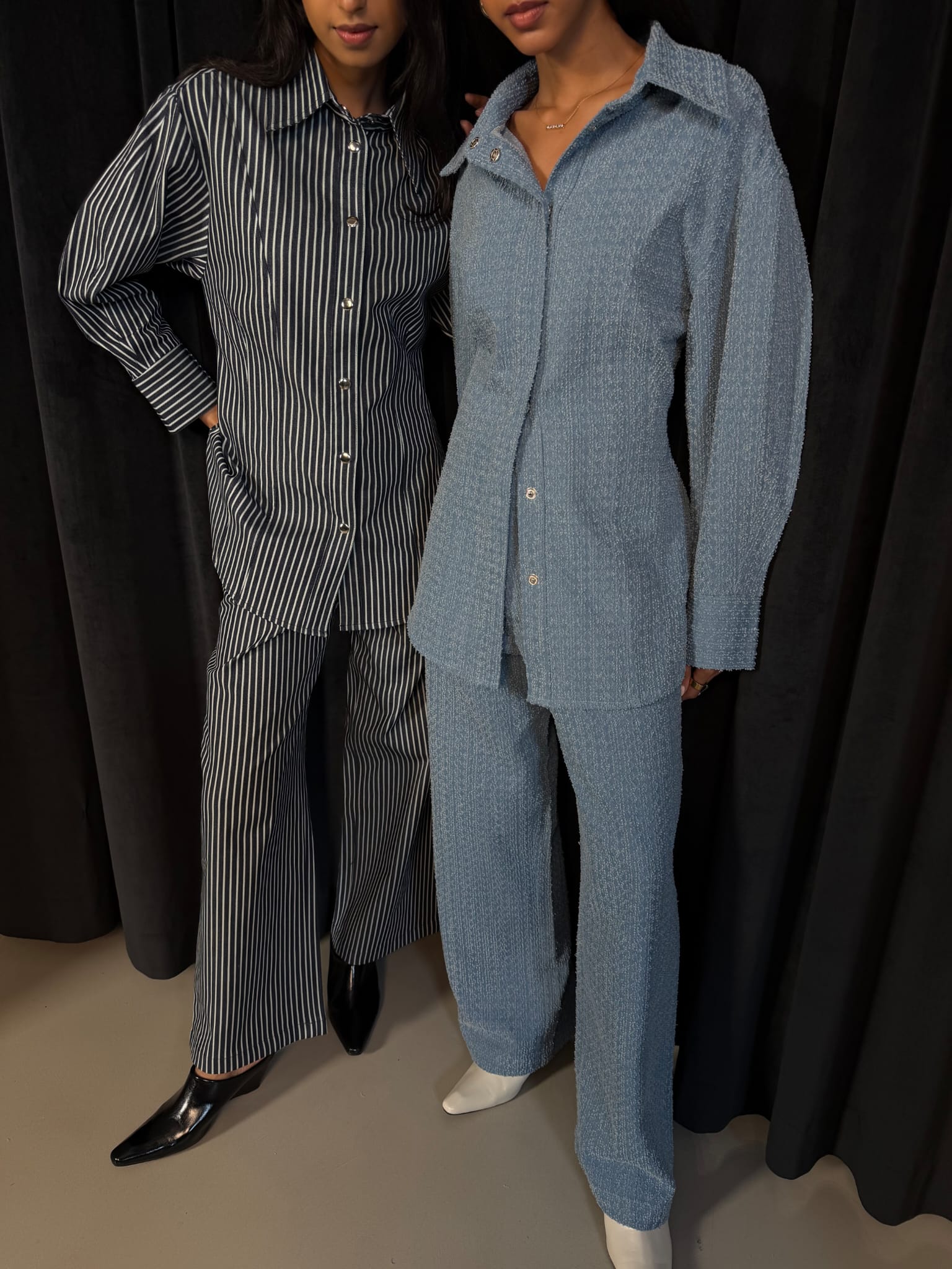Pinstriped  Jeans