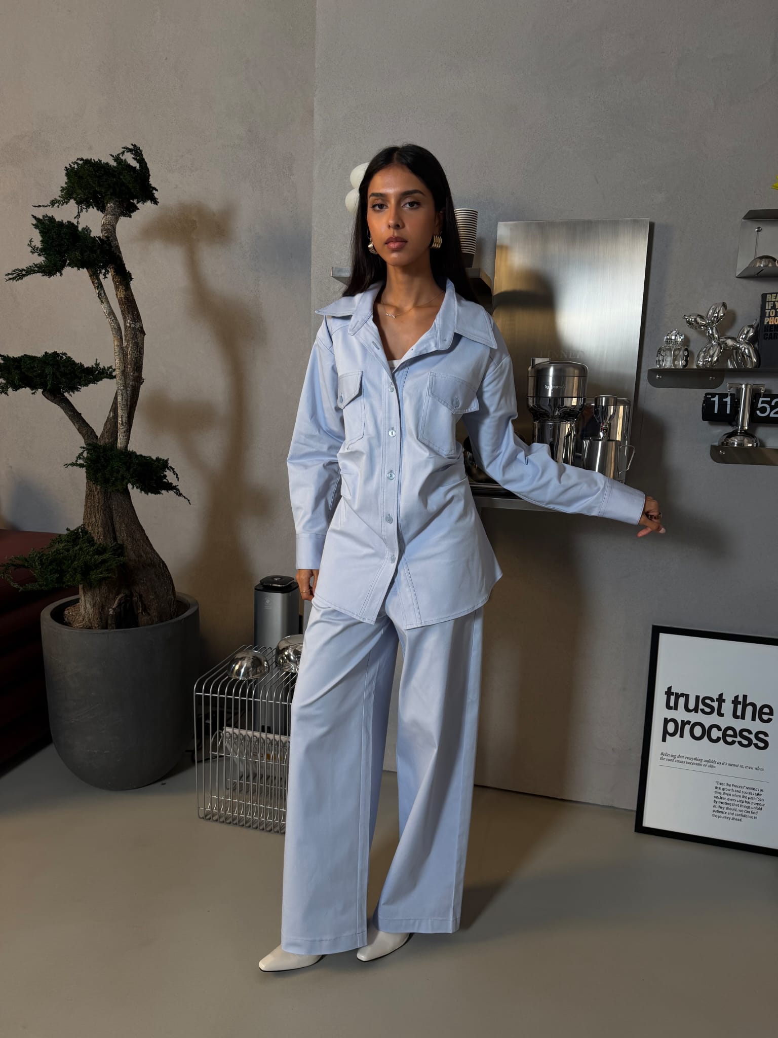 Denim Co-ord Light Blue