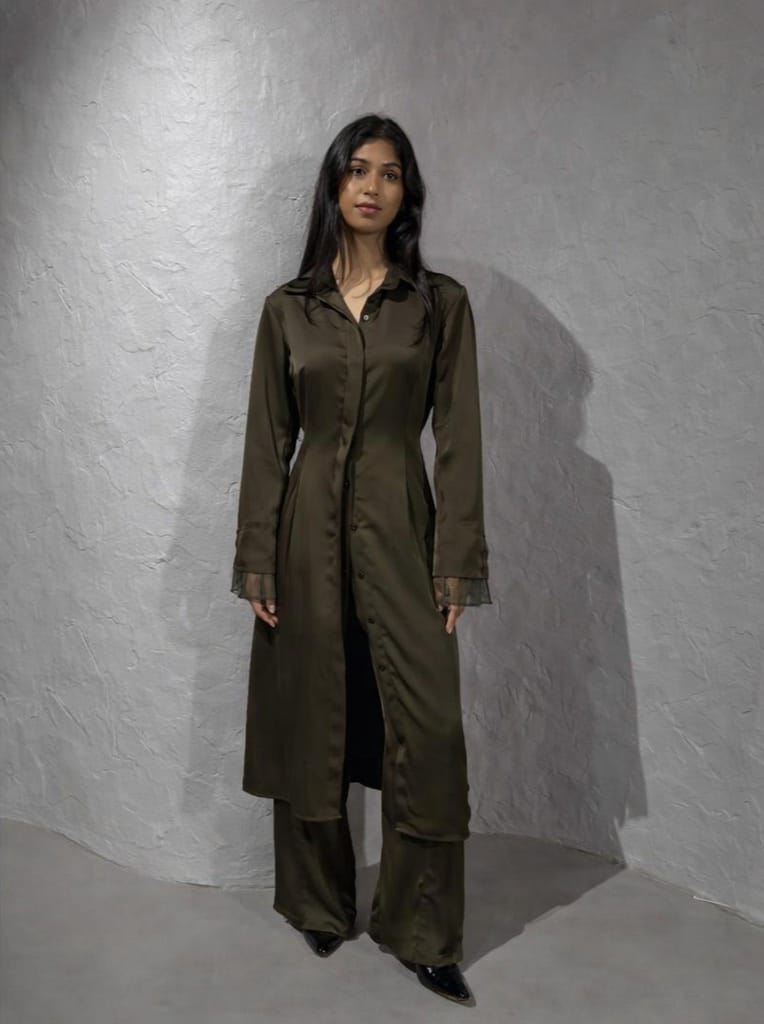 Silky Trench - Olive