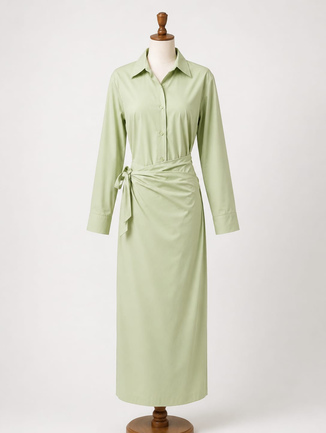 Wrap Maxi Dress - Pistachio