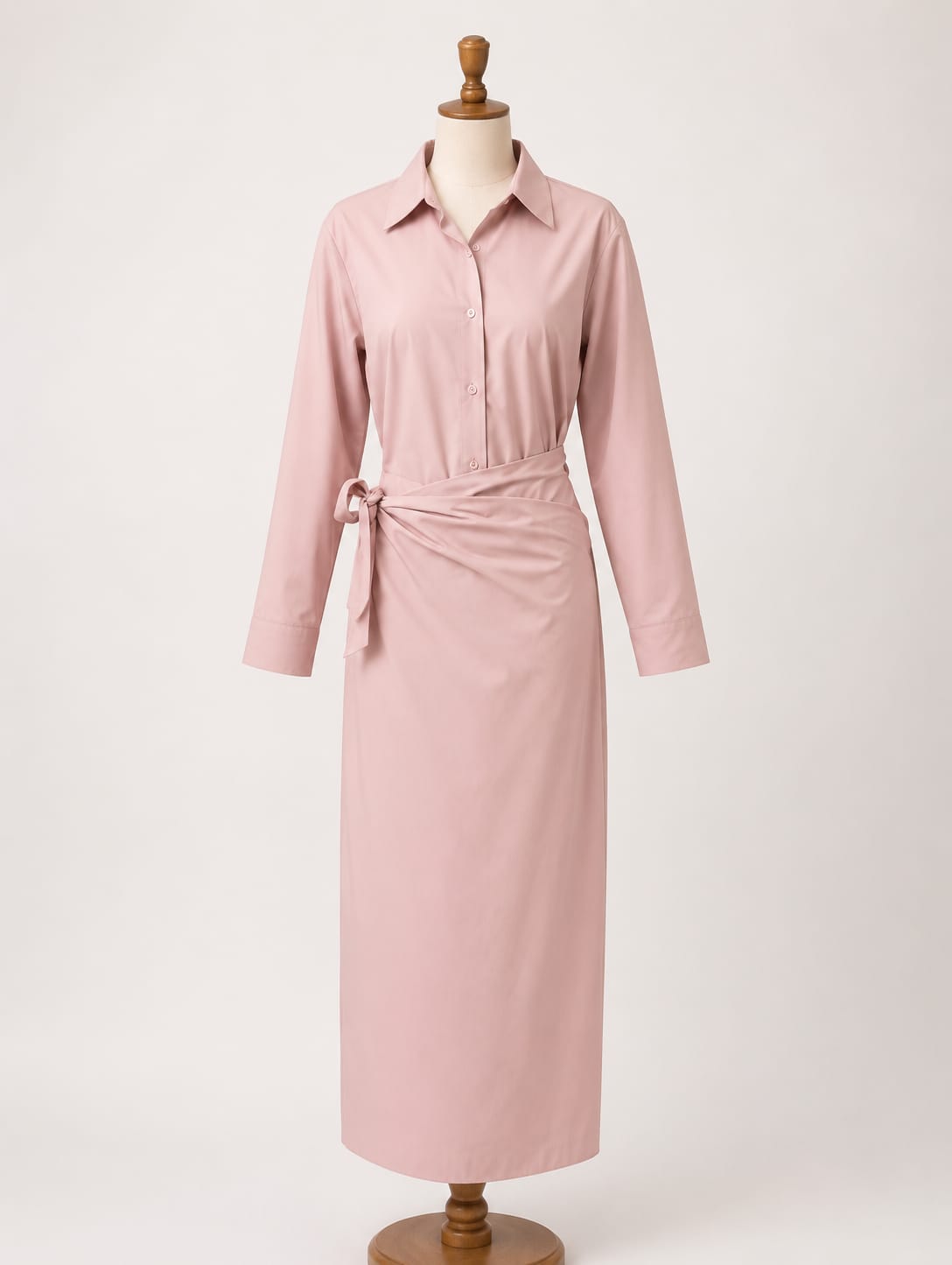 Wrap Maxi Dress - Pink
