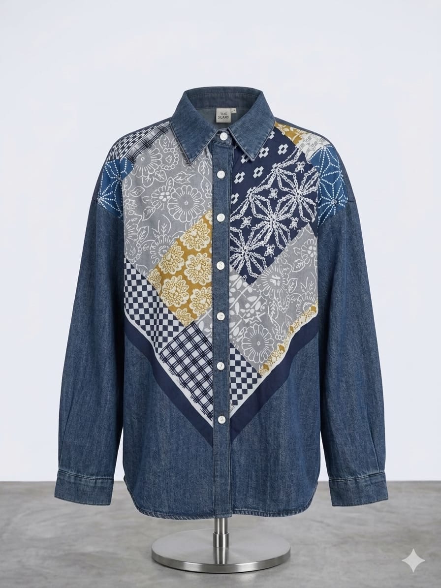 Mosaic Denim Shirt