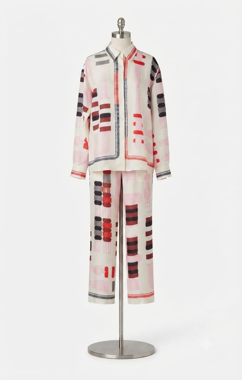 Satin Co-Ord - Red