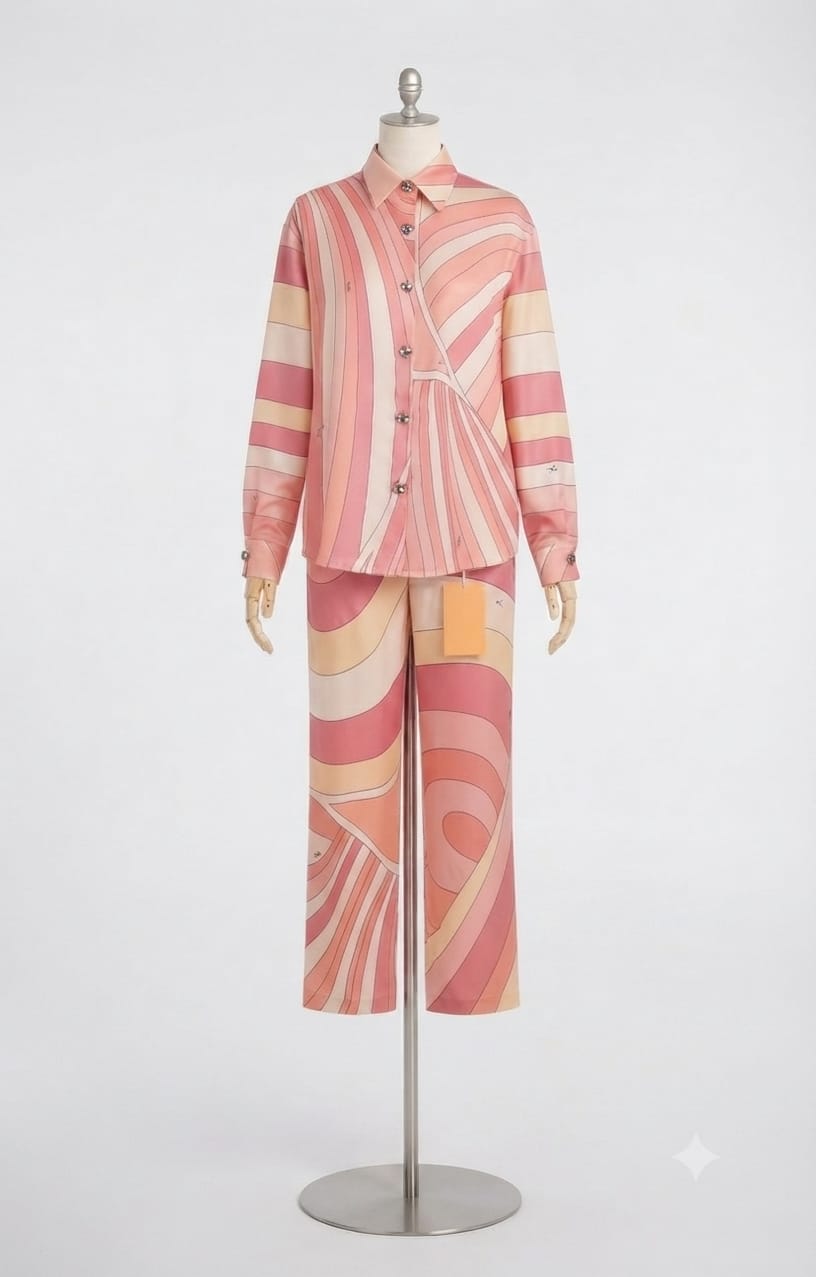 Satin Co-Ord - Pink