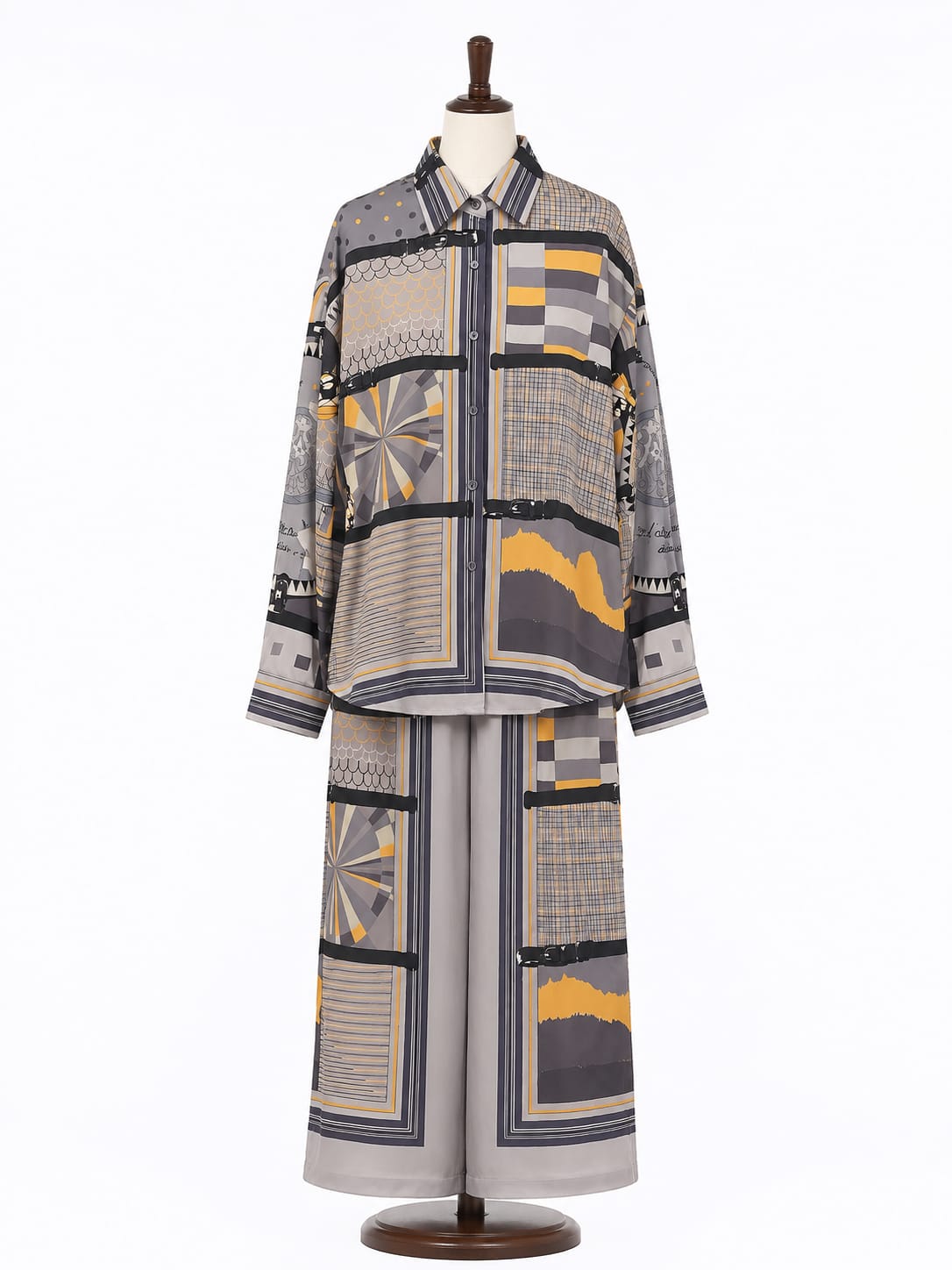 Satin Co-ord - Gray