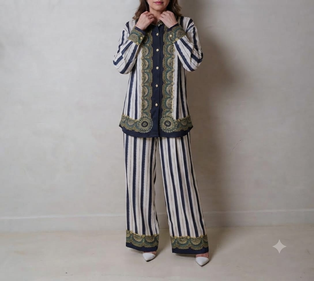 Satin Co-ord - Olive