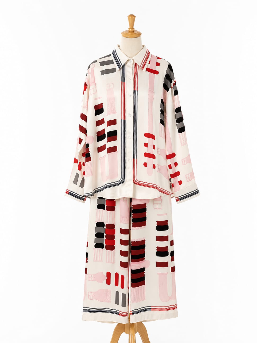 Satin Co-Ord - Red