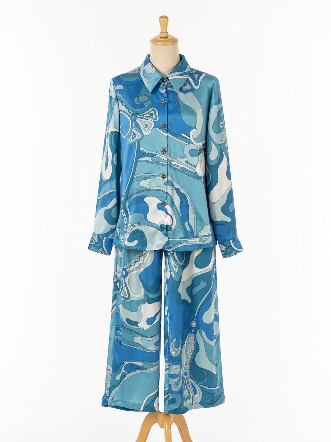Satin Co-Ord - Blue
