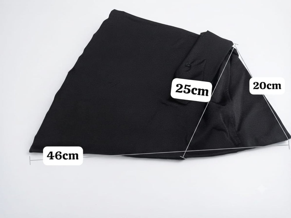 Size chart for Swimming Hijab حجاب السباحة والرياضة