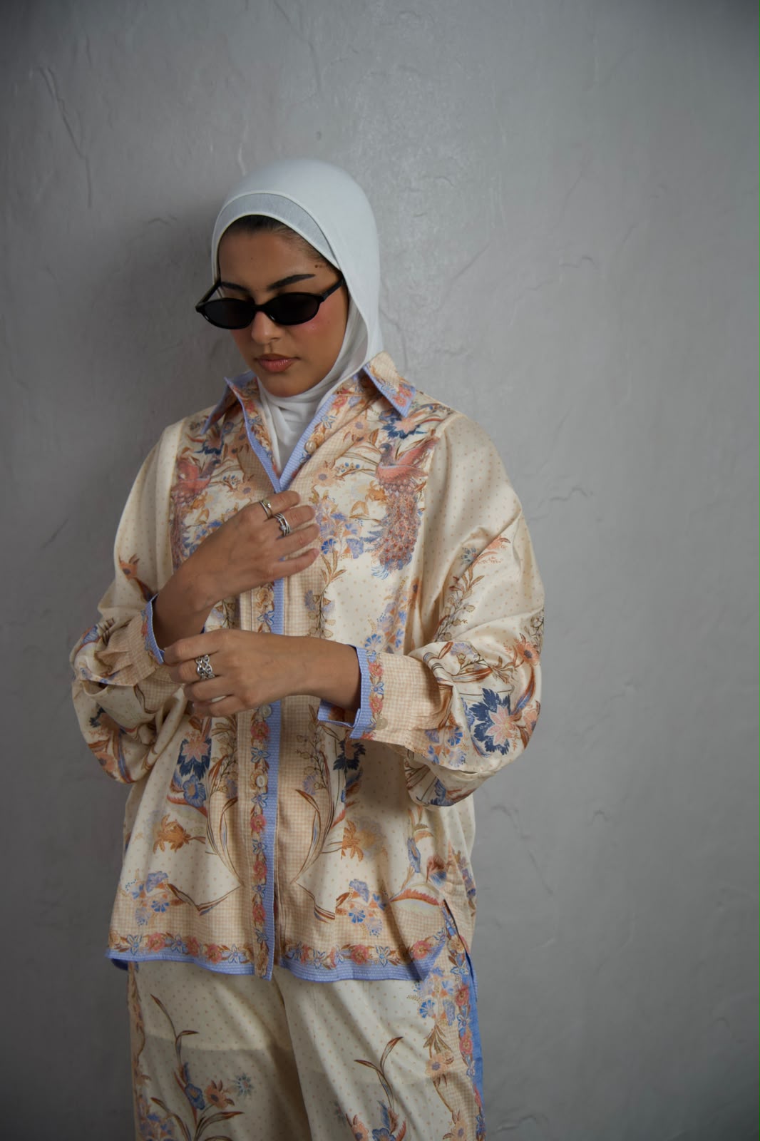Satin Co-ord - Peach