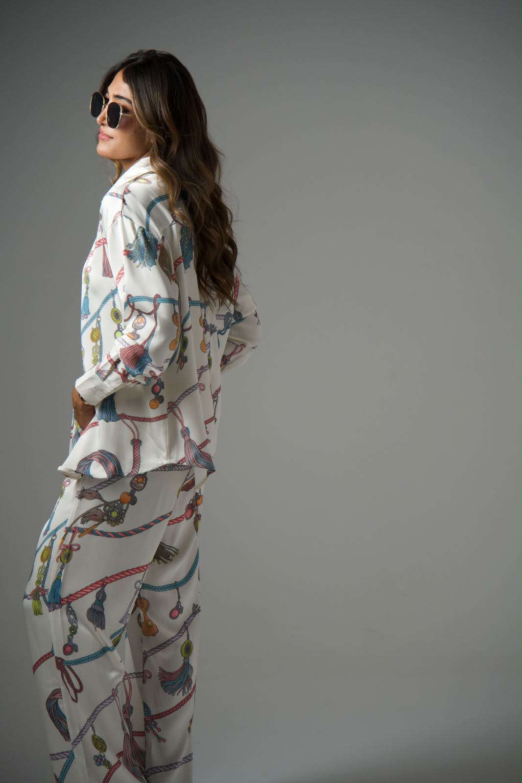 Satin Co-ord - Light Pink