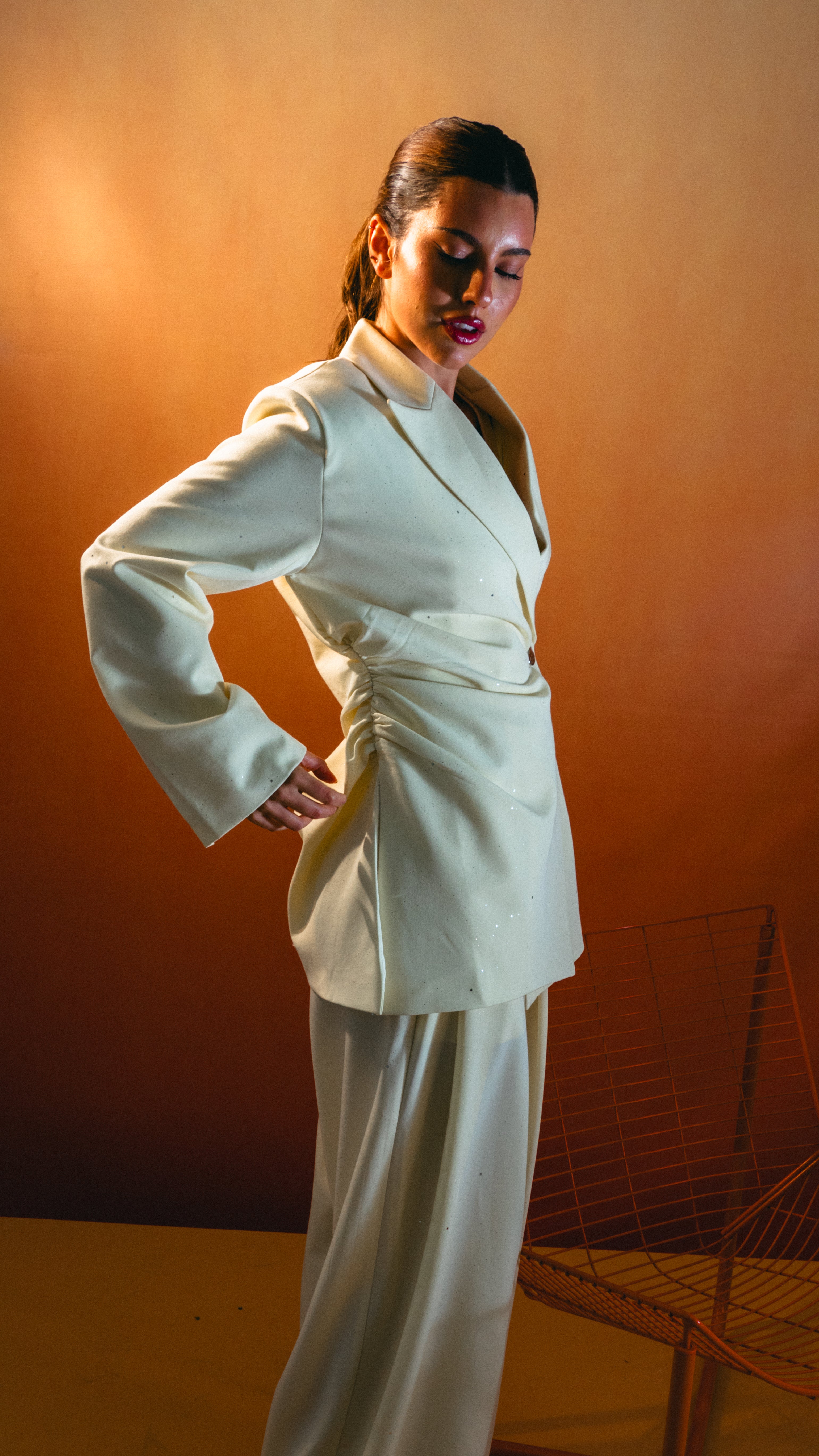 Malika Glimmer Set - Cream
