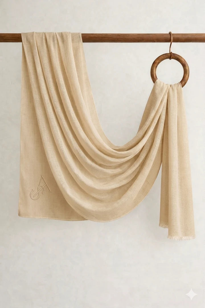 12-pcs Linen Shawl شال كتان – ١٢ قطعة