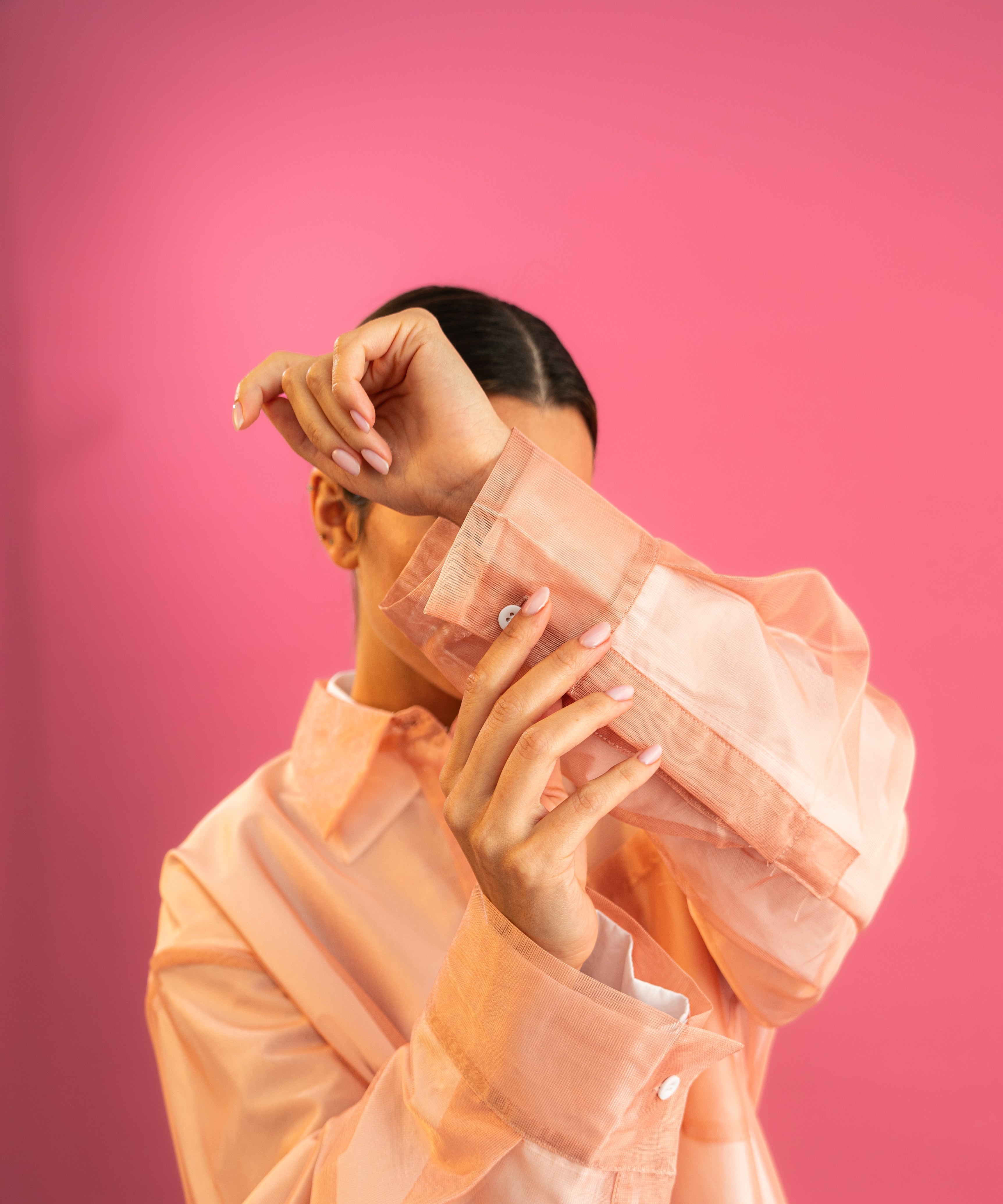 Blush Aura Oversized Shirt