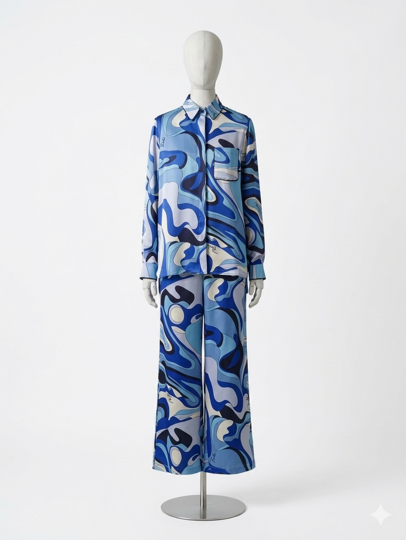 Swirl Satin Co-ord
