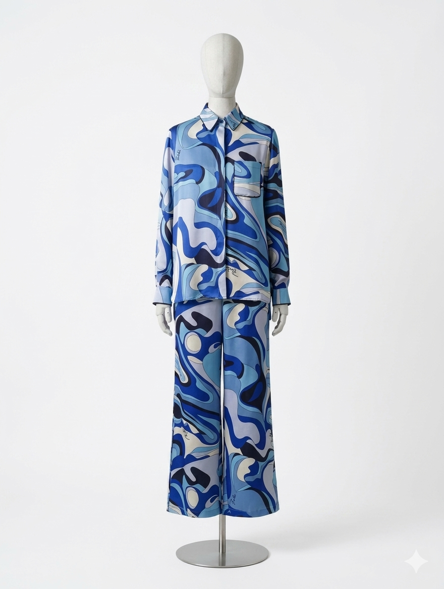 Swirl Satin Co-ord