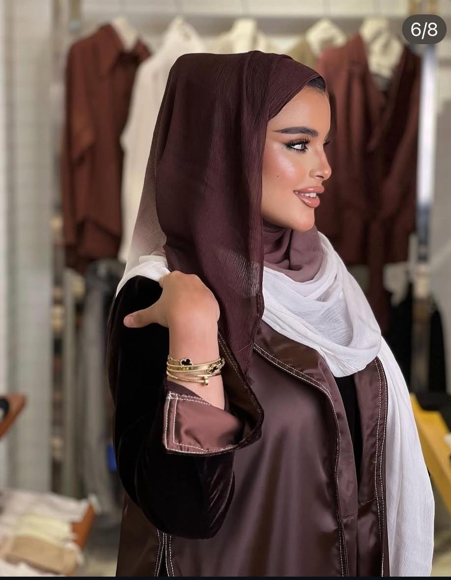 Thin Kresha Ombre 1005741 حجاب كريشة اومبريه خفيف