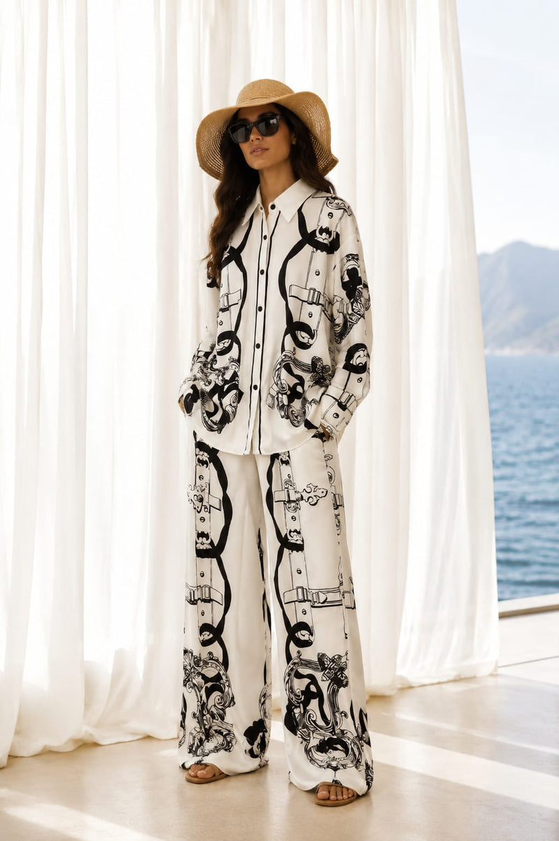 Satin Co-Ord - White