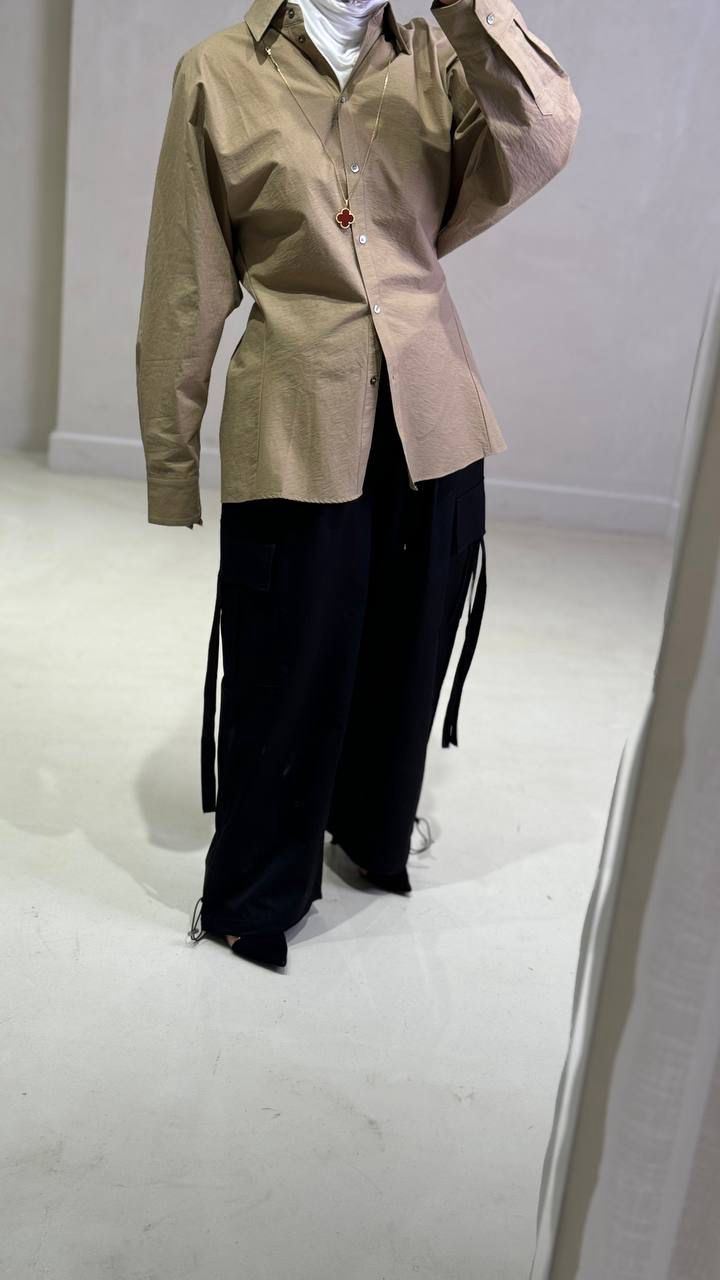 Fitted Back Oversized Shirt