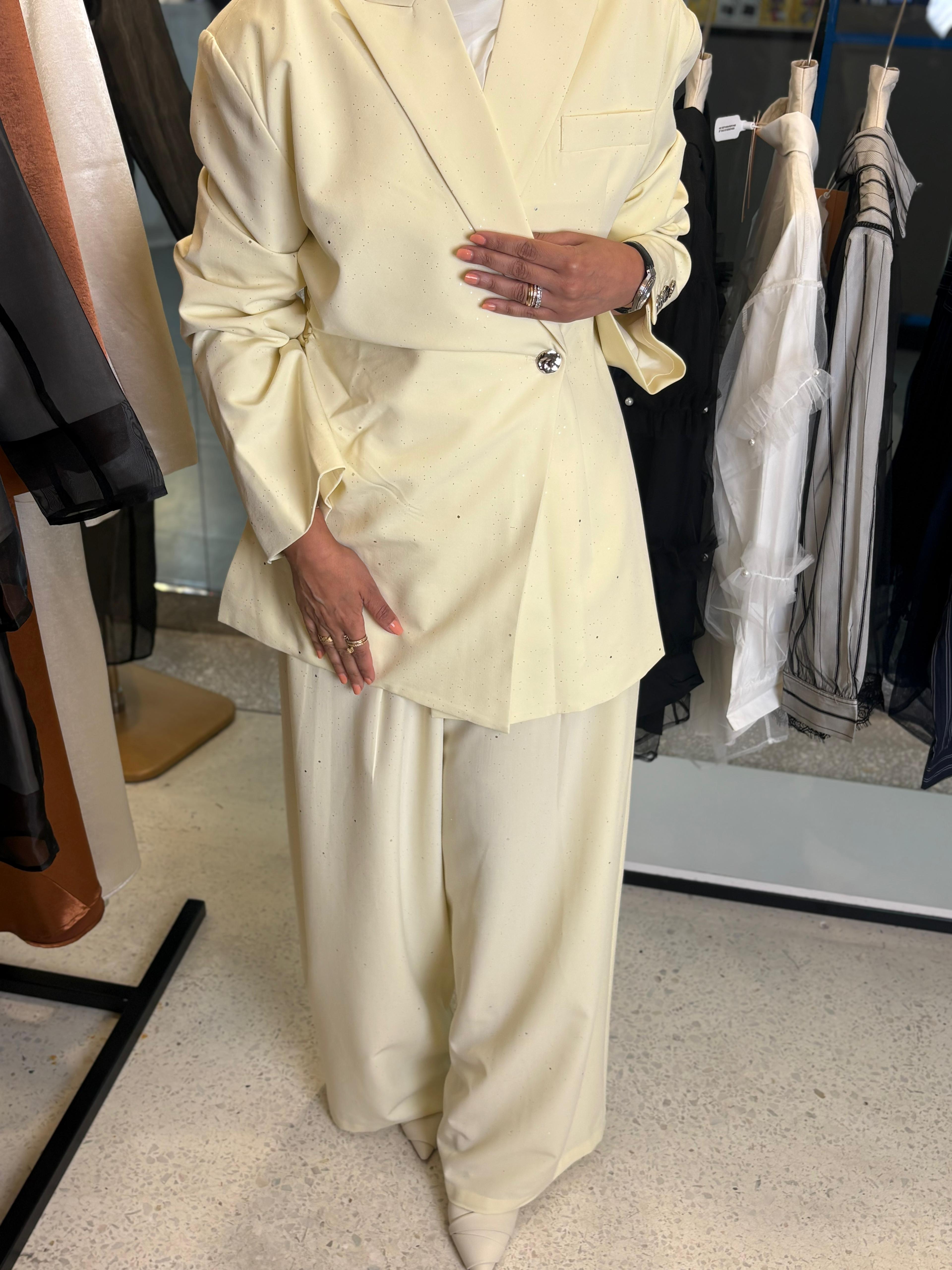 Malika Glimmer Set - Cream