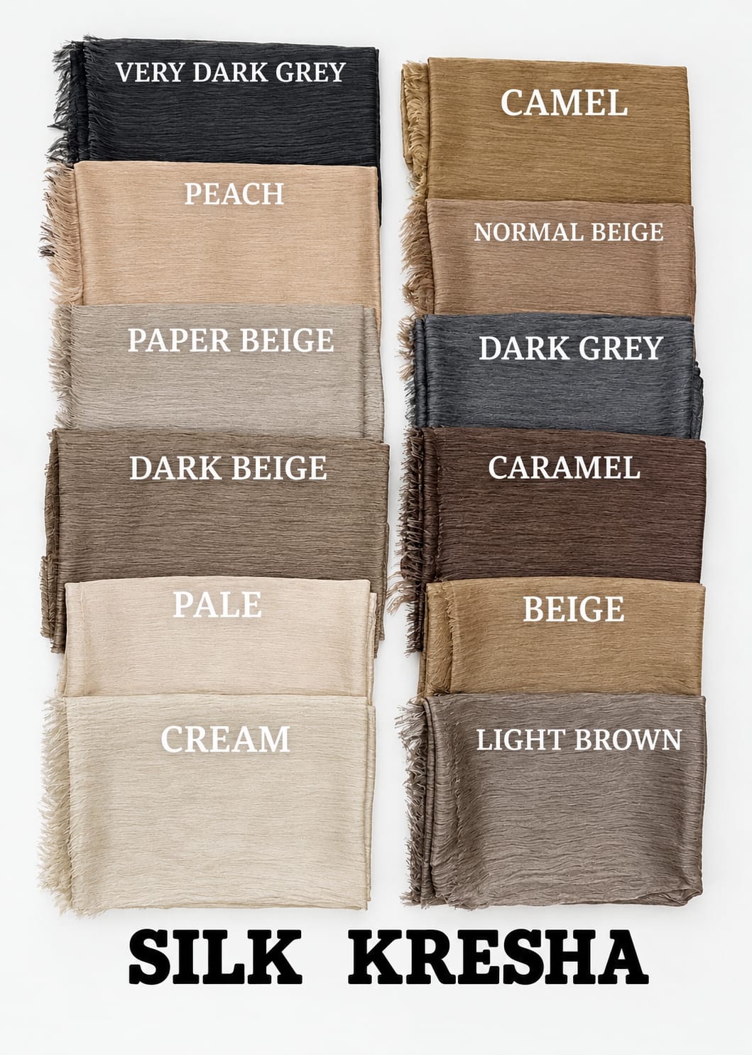 Silk kresha shawl شال حرير كريشة